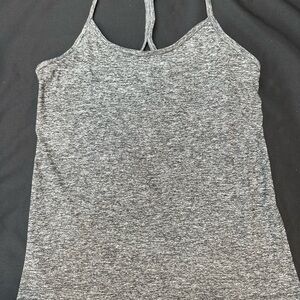 Beyond Yoga Heather Gray Racerback Tank Top S